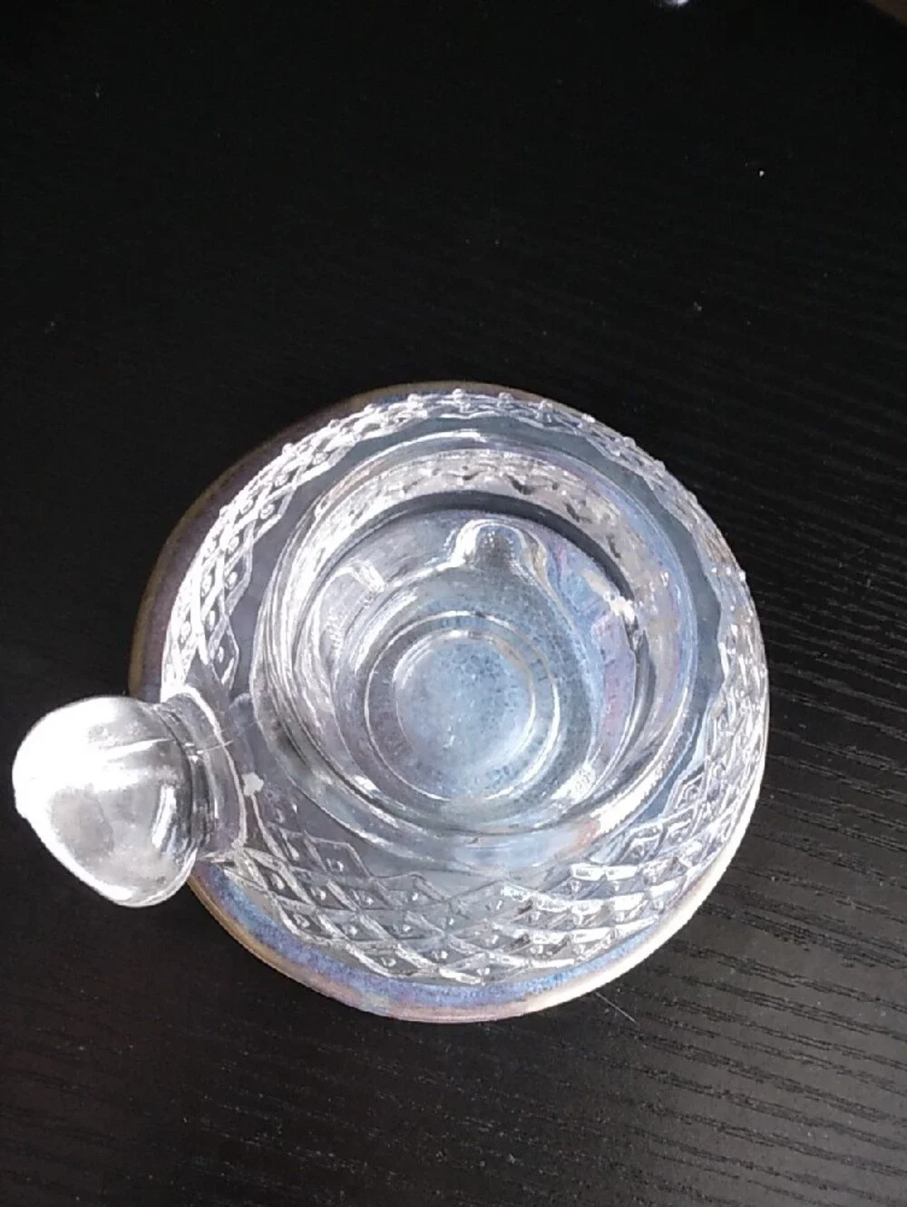 Avon Clear Glass Turtle Votive Candle Holder